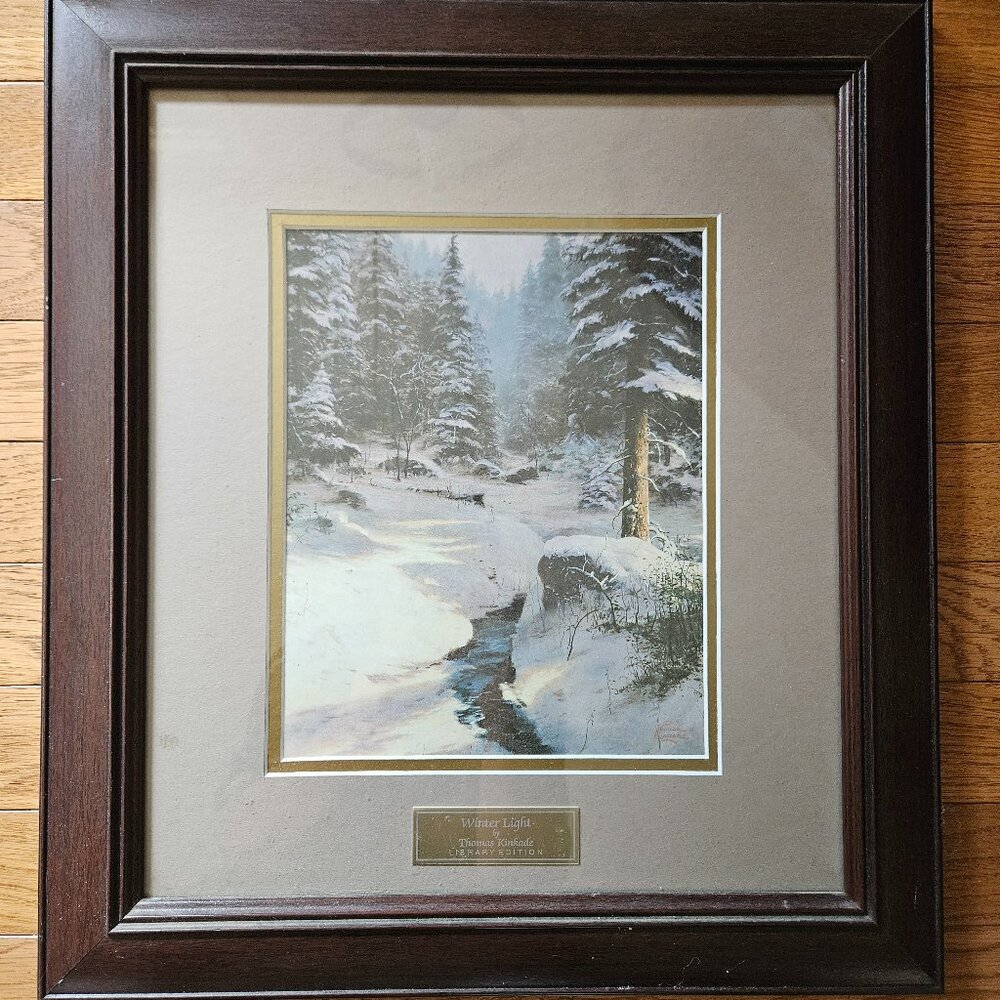 Thomas Kinkade Winter Light Library Edition